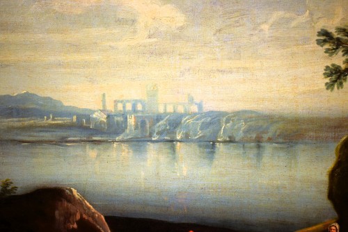 XVIIIe siècle - Paysage lacustre - Atelier Antonio Diziani (1737-1797)